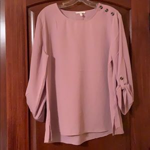 Soft mauve pink blouse